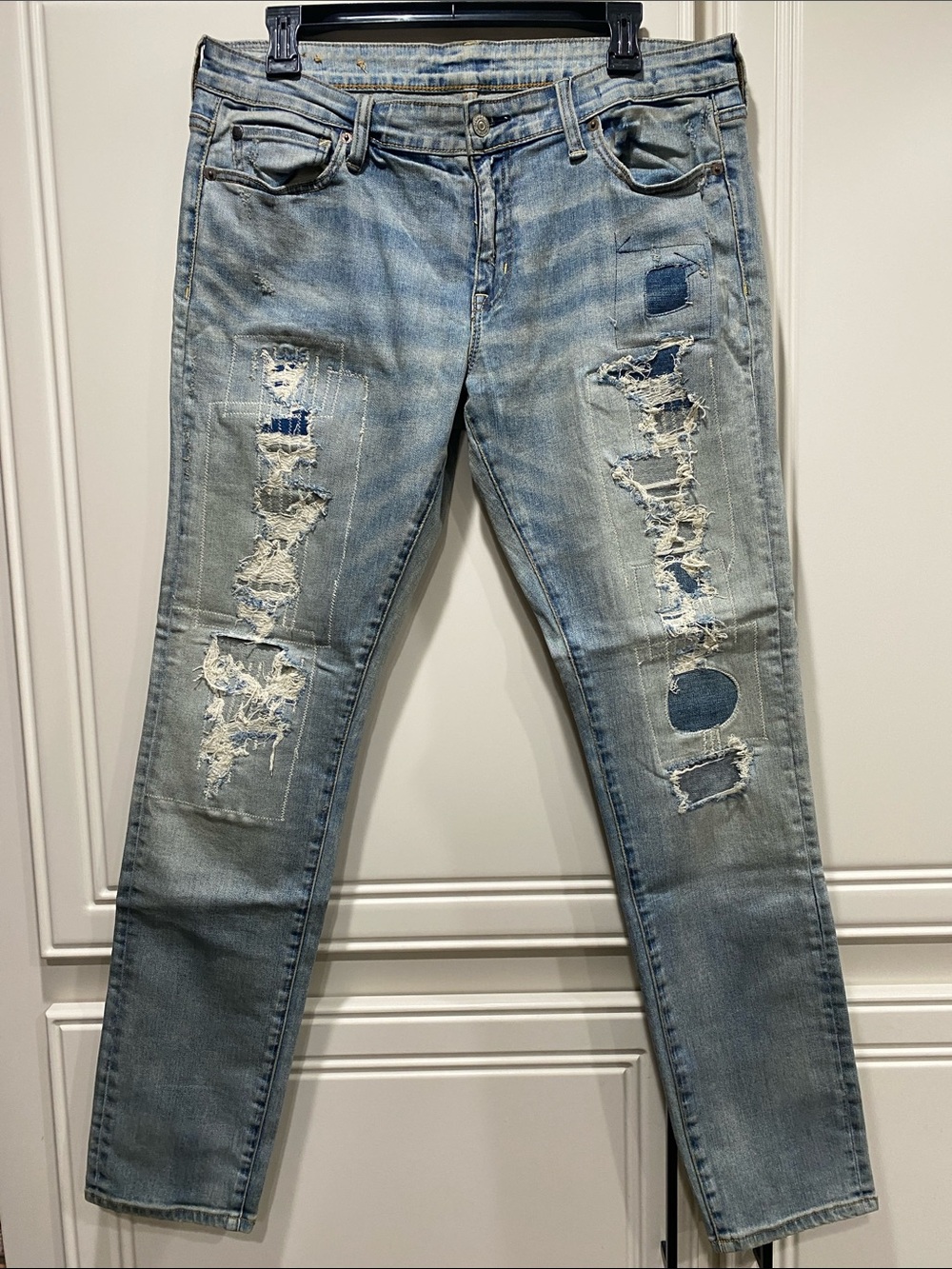 new ralph lauren skinny patch jeans womens 32